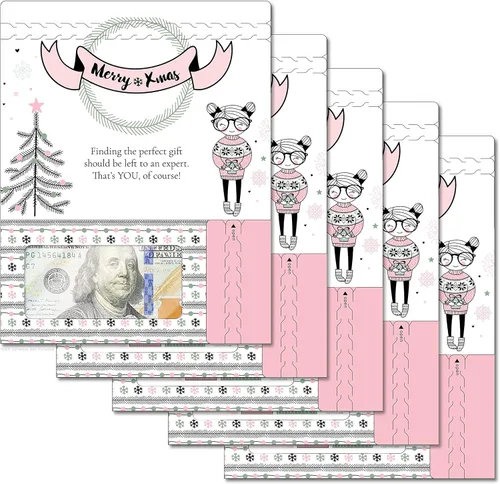Miniatura 70 de Tarjeta de boda, con dos aperturas de tira para desgarrar, con ventana de plástico transparente que deja ver dinero, cheques o tarjetas de regalo