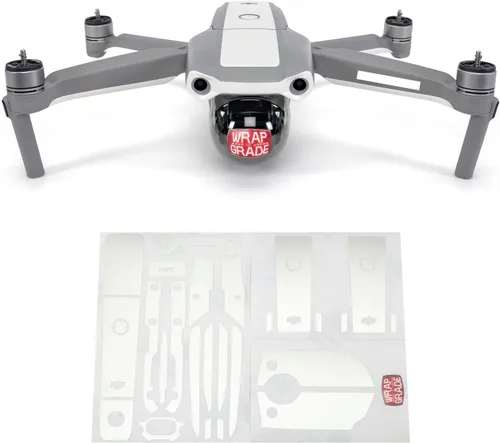 Miniatura 2 de Wrapgrade Skin compatible con DJI Mavic Air 2 Color de acento B (blanco racing)
