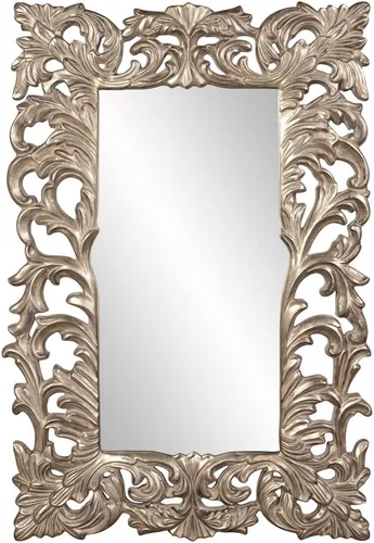 Miniatura 19 de Howard Elliott Chateau Rectangular Hanging Wall Mirror, Scroll Work Frame, Black, 31.5 x 42 Inch