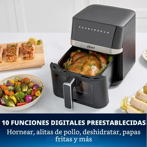 Miniatura 2 de Oster Freidora de aire compacta, freidora digital de 4 cuartos de galón con ventana, freidora de aire de encimera fácil de usar