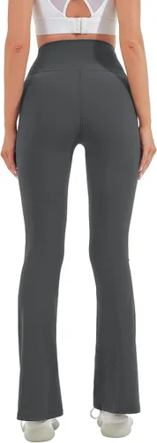 Miniatura 72 de HEGALY Pantalones de yoga acampanados para mujer, leggings cruzados, suaves, de cintura alta, pantalones casuales de entrenamiento con corte de bota