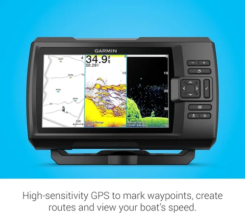 Miniatura 5 de Garmin Striker Vivid 7cv, EE.UU. con transductor GT20-TM - Buscador de peces de color fácil de usar de 7 pulgadas y transductor de sonar, paletas