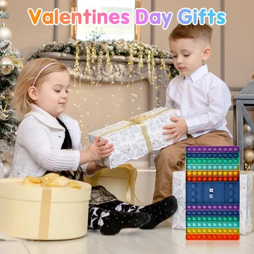 Miniatura 7 de Pop Games Juguete Sensorial Fidget de Navidad, Juegos de Matemáticas con Tablero Pop para Niños, Juegos Familiares, Juego de Multiplicación