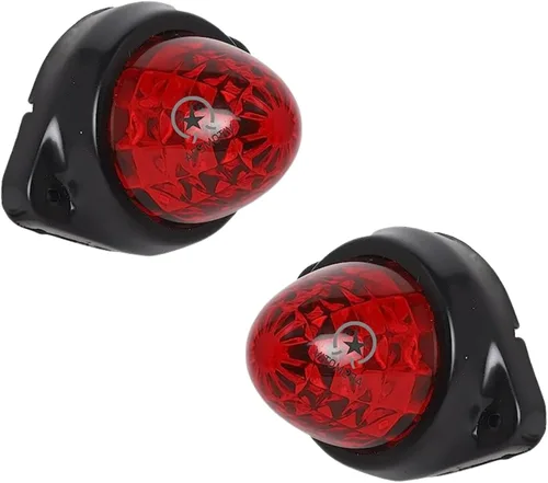 Miniatura 19 de Paquete de 10 luces LED para semirremolques para semirremolques, 12 V, impermeable, luces de pollo ámbar para semircamiones, carga carga, luces