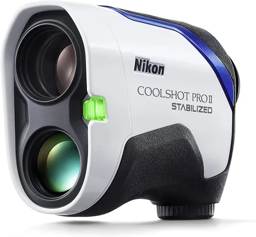 Nikon COOLSHOT PROII Telémetro de golf estabilizado | Telémetro láser impermeable y estabilizado con pendiente, pantalla OLED | Modelo oficial Nikon