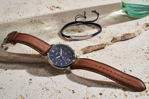 Miniatura 6 de Fossil Men's Neutra Stainless Steel and Leather Quartz Chronograph Watch