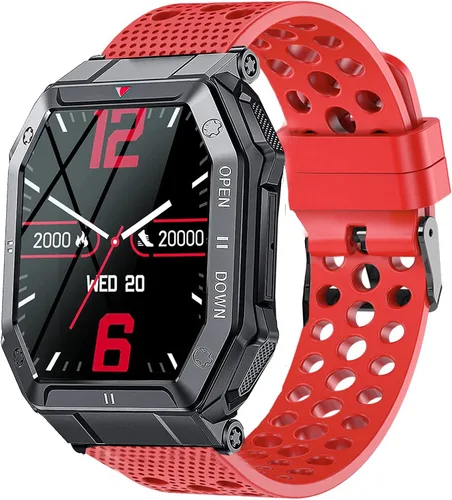 Miniatura 6 de Compatible con EIGIIS K55 Smartwatch Bandas, silicona de repuesto correa deportiva con hebilla de metal compatible con KOSPET TANK T1 PRO/EIGIIS K22