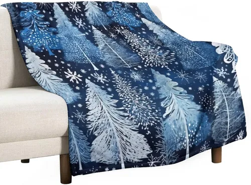 Miniatura 11 de Elegante manta de Navidad con diseño de ciervos y bayas rojas y verdes, diseño de renos de invierno, con diseño de ciervos y bayas rojas, manta