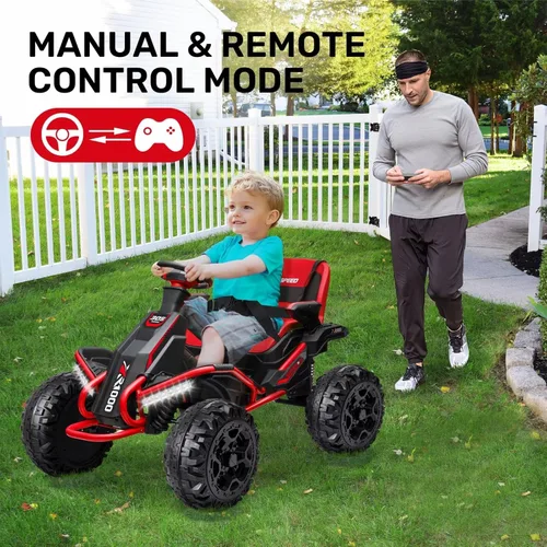Miniatura 6 de ANPABO Juguete de paseo de 24V 4x4 para niños grandes, motores de 4x200W, 5MPH, automóvil para niños con control remoto para padres, asiento ancho