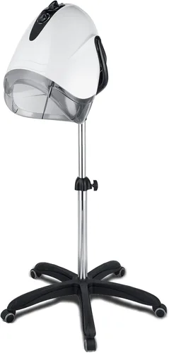 Miniatura 10 de Secador de pelo profesional con capucha de 1000 W, secador de pelo con tapa y ruedas, la temperatura y el tiempo son ajustables, adecuado para salón