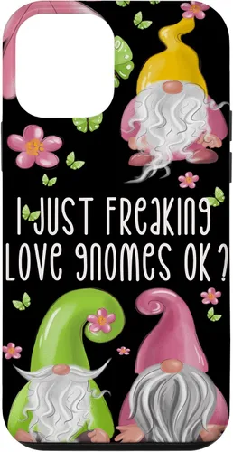 Miniatura 16 de Funda de gnomo floral de primavera para mujeres y niñas, lindo diseño de gnomos de verano para iPhone 17