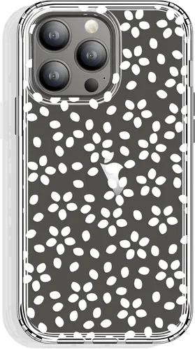 Miniatura 52 de GYZYA Funda transparente para iPhone 14 y iPhone 13 de 6.1 pulgadas con diseño de patrón, funda protectora delgada de TPU + parachoques a prueba