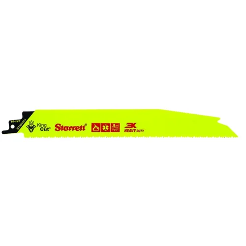 Miniatura 10 de Starrett Hoja de sierra recíproca de demolición y rescate de incendios bimetálica, 9 pulgadas de largo, 3/4 pulgadas de ancho, 0.50 pulgadas