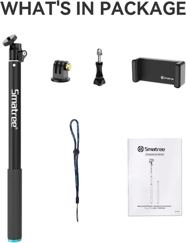 Miniatura 6 de Matree - Palo selfie de 70 pulgadas compatible con DJI Osmo Action 6/OSMO 360, Insta360 X5/Ace, para GoPro Max 2/Hero 13/12/11/10, DJI Osmo Action 5