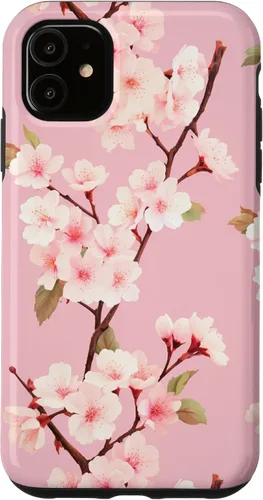 Miniatura 8 de Funda rosa pastel con patrón Japanese Cherry Blossom Floral Flower para iPhone 14 Pro