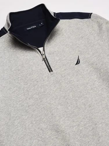 Miniatura 3 de Nautica - Sudadera de forro polar con cremallera de 14 para hombre