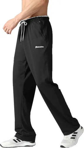 Miniatura 44 de Pantalones deportivos para hombre con bolsillos con cremallera, pantalones deportivos ligeros, pantalones de entrenamiento holgados atléticos