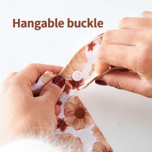 Miniatura 6 de HappyFlute - 9 juegos de pañales de tela para recién nacido, talla única, ajustables, reutilizables, para bebés niños y niñas