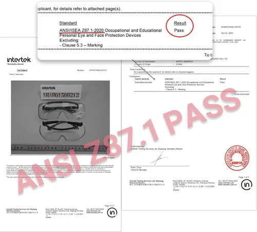 Miniatura 7 de MORK&SUKY Gafas de seguridad que se ajustan a los anteojos recetados, certificado ANSI Z87, protección ocular antivaho para hombres y mujeres.