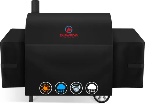 Miniatura 22 de Comnova Cubierta de Parrilla para Char Griller de 3 Quemadores de Combustible Dual – Cubierta de Ahumador 600D para Char Griller, Cubierta