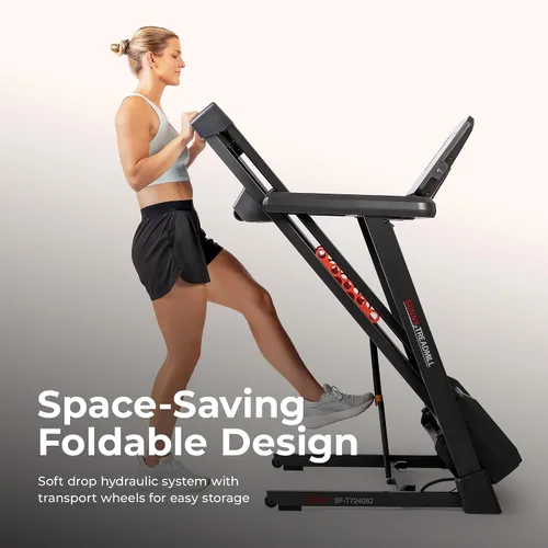 Miniatura 7 de Sunny Health & Fitness Exercise Treadmills Double Deck Sizes and Incline Features with Bluetooth & SunnyFit App