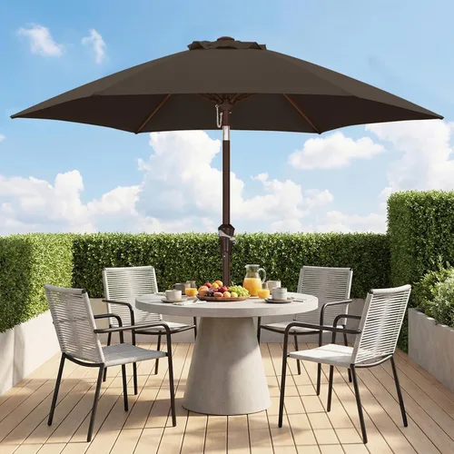 Miniatura 44 de ABCCANOPY Sombrilla de patio al aire libre de 7.5 pies, sombrilla de mesa con protección UV con manivela para una fácil instalación, adecuada