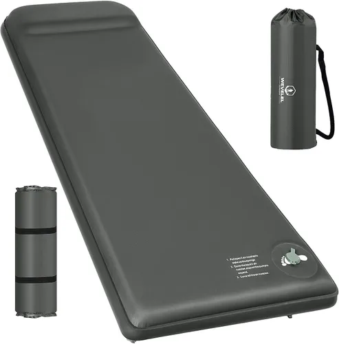 Miniatura 8 de Wevelel Memory Sleeping Pad, 3.1" Ultra-Thick Foam Sleeping Mats for Camping, Easy Inflate&Deflate,9.5 R-Value Insulated Camping Mattress Pad with