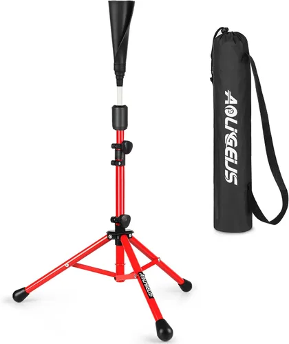 Miniatura 11 de Baseball Tee Batting Tee Softball Tee Portable Travel Hitting Tee,Easy Adjustable Height,Stable Tripod Stand