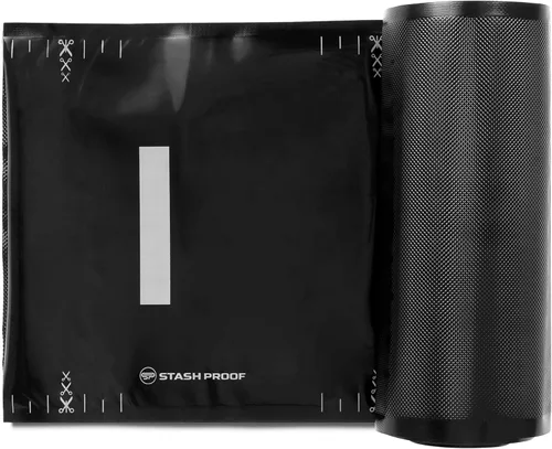 Miniatura 9 de Rollos de sellado al vacío de 11 pulgadas x 50 pies, paquete de 2 unidades (100 pies en total) de 5.5 mil (negro y negro) – sin BPA de grado Todo