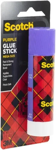 Miniatura 4 de Scotch Mega Pegamento en barra púrpura, 1.4 onzas, libre de ácidos y no tóxico (6108-MEGA)