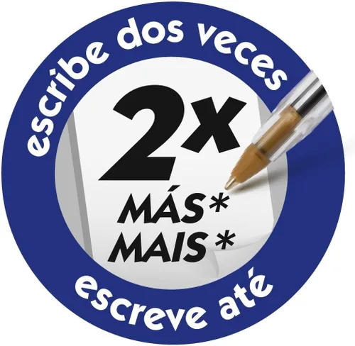 Miniatura 6 de BIC Cristal Fun - Bolígrafos con 5 colores de tinta surtidos, punta ancha (0.063 in), paquete de 10