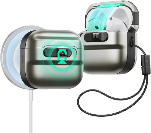 Miniatura 15 de ESR Funda para AirPods Pro (2023/2022/2019, 2ª/1ª generación), compatible con Airpods Pro 2 (cable USB-C/Lightning), listo para MagSafe, bloqueo