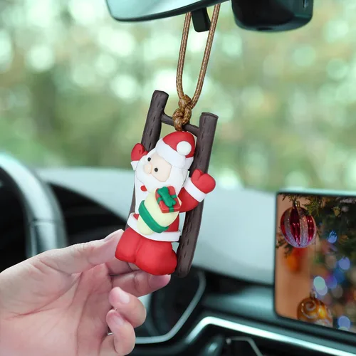 Miniatura 4 de Adorno colgante de pato oscilante de Navidad, accesorios para colgar en el automóvil, estética interior, decoración de habitación fresca, adorno