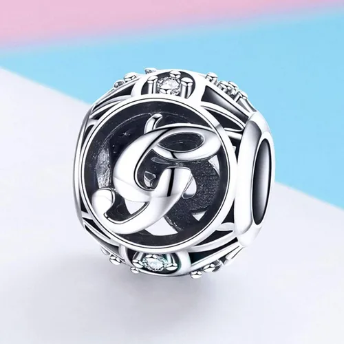 Miniatura 4 de Cuentas de plata de ley 925 con piedras cúbicas, con opciones de regalo completas de AZ, para pulseras europeas Pandora