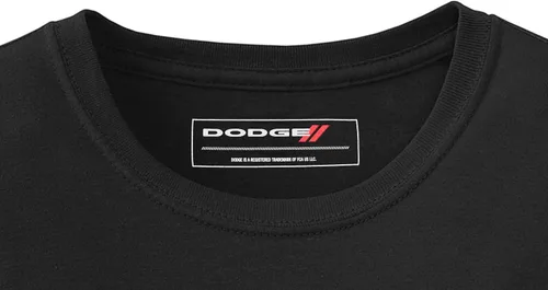 Miniatura 4 de JH DESIGN GROUP Camiseta de manga corta para hombre Dodge Charger Silhouette con cuello redondo