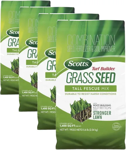Miniatura 11 de Scotts Turf Builder - Mezcla de festuca alta para semillas de césped, duradera para resistir condiciones duras con nutrición para el desarrollo