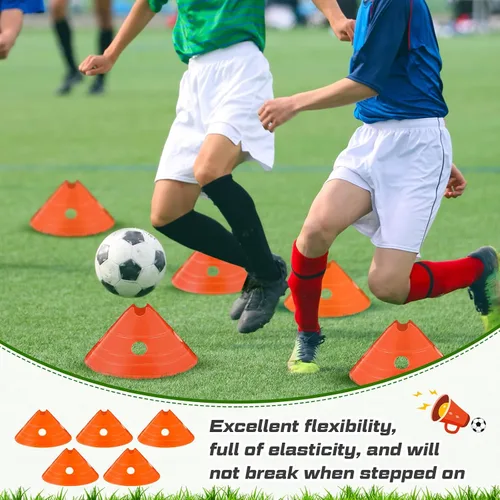 Miniatura 6 de Conos de disco jumbo Conos de fútbol jumbo con bolsa de malla Gran agilidad para entrenamiento de fútbol Deportes para adultos Naranja