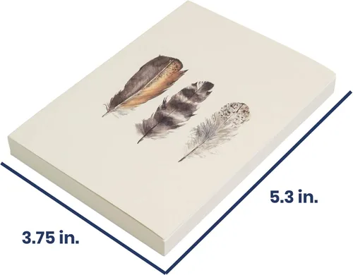 Miniatura 3 de LayFlat Cuaderno de bocetos – 3.75 x 5.3 pulgadas – Libro de notas en blanco de plumas, 64 hojas, papel grueso de 100gsm, para dibujar, hacer