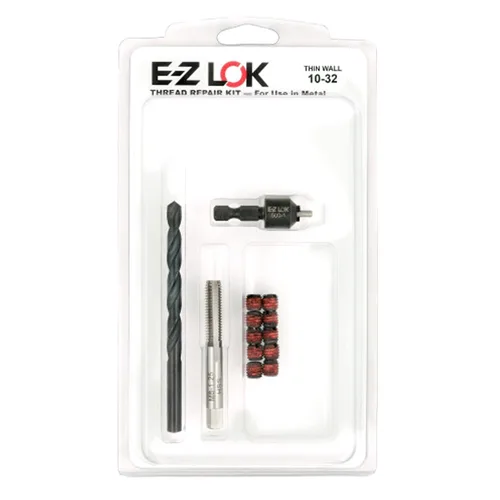 Miniatura 19 de E-Z LOK EZ-329-8 Kit de reparación de roscas para insertos roscados de acero al carbono metálico 1/2-13 y herramientas de instalación