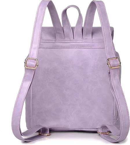 Miniatura 5 de Dora & Liz Mini mochila para mujer, de cuero, a la moda, retro, pequeña, ligera, de viaje, bolsas de hombro