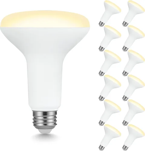 Miniatura 13 de Sigalux Bombillas LED BR30, equivalente a 7.5 W, 650 LM, regulables, 2700 K blanco suave, CRI 80, ángulo de haz de 110°, base E26, iluminación
