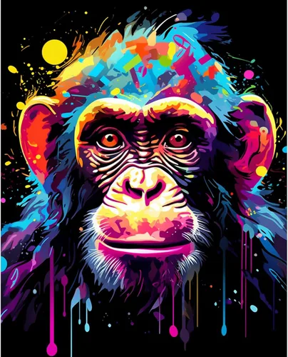 Miniatura 33 de Tucocoo Kits de pintura de búho de graffiti por números con pinceles y pigmento acrílico sobre lienzo para adultos, imagen de estilo colorido