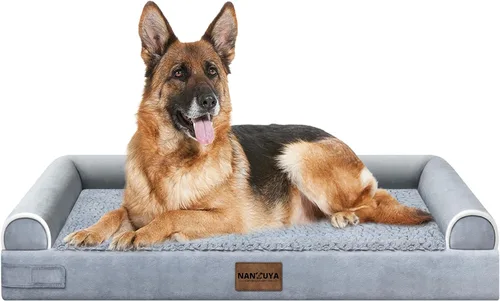 Miniatura 109 de Cama ortopédica lavable para perros medianos y grandes: cama con cojines de apoyo para perros medianos y grandes, cama impermeable de espuma tipo