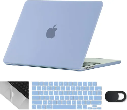 Miniatura 29 de Se7enline Compatible con MacBook Air 2024 de 15 pulgadas M4 M3 M2 A2941/A3114/A3241 Funda rígida para laptop Mac Air 15.3, cubierta protectora