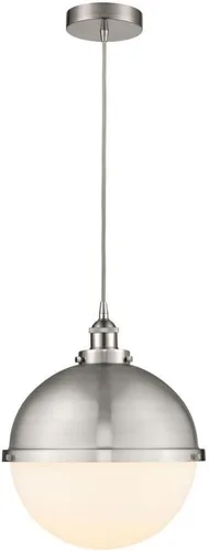 Miniatura 4 de Innovations Lighting 616-1PH-SN-HFS-122-SN Hampden - 1 mini colgante colgante de cable de luz en estilo moderno-16.5 pulgadas de alto y 13 pulgadas