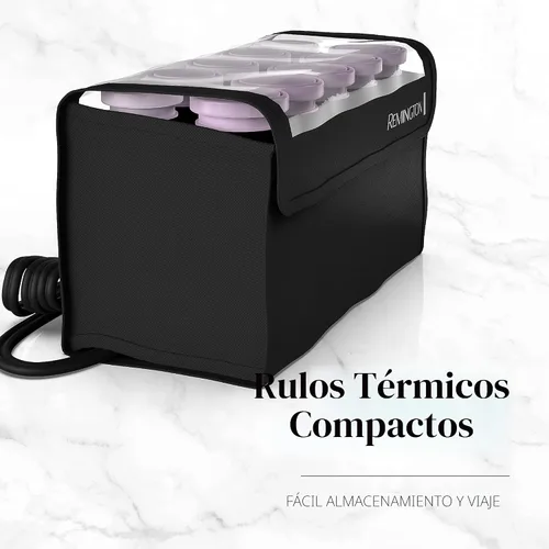 Miniatura 3 de Remington Rodillos calientes compactos de cerámica de doble voltaje para cabello largo y corto, moldeadores de cabello, rizadores de pelo, 1-1 ¼