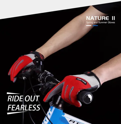Miniatura 2 de Fullfinger - Guantes de ciclismo para hombres y mujeres, guantes de ciclismo para pantalla táctil, guantes de ciclismo para hombres, accesorios