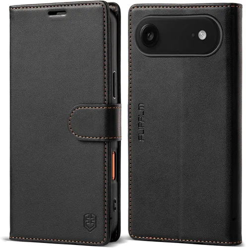 Miniatura 26 de Funda tipo cartera para iPhone 17 Pro Max con tarjetero de crédito, de piel sintética, con función atril, funda protectora a prueba de golpes