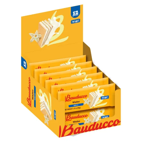 Miniatura 15 de Bauducco Vanilla Wafers - Galletas crujientes de oblea con 3 deliciosas capas de crema con sabor a vainilla, delicioso aperitivo dulce o postre, 9.0