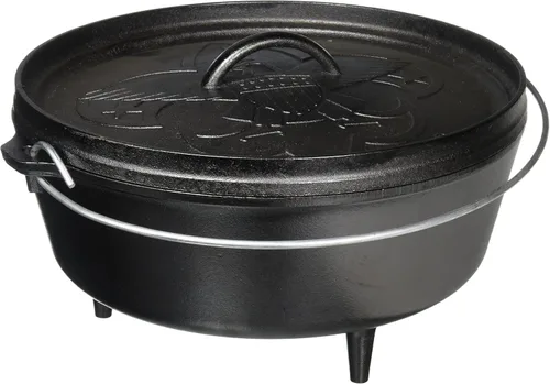 Miniatura 5 de Lodge Horno holandés de hierro fundido precurado de 5 cuartos de galón con tapa - Asas duales - Uso en el horno, en la estufa, en la parrilla